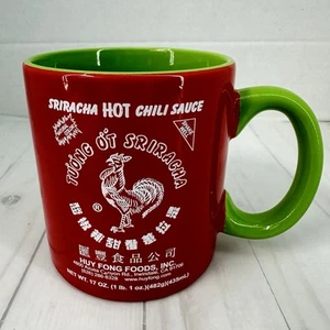 Sriracha Coffee Mug Hot Chili Sauce Red And Green 22oz Sriracha2Go Novelty - Picture 1 of 8