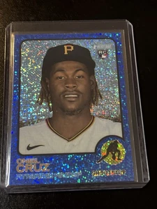 2022 Topps Heritage - Oneil Cruz #157 Chrome Blue Sparkle (RC) - Bild 1 von 2