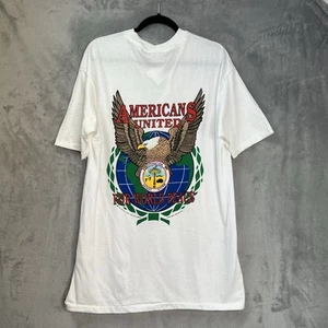 Camiseta vintage 1990 Operation Desert Storm puntada única talla XL blanca ¡limpia! - Imagen 1 de 14
