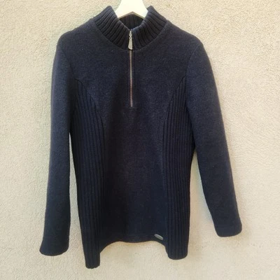 Cárdigan GIESSWEIN Hombre Talla 44 Azul Lana Hecho Austria Preppy Clásico Suéter Foto 1 de 4