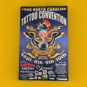 12th Annual N.C. Tattoo Convention 2006 11x17 Poster Vintage Original - Picture 1 of 13