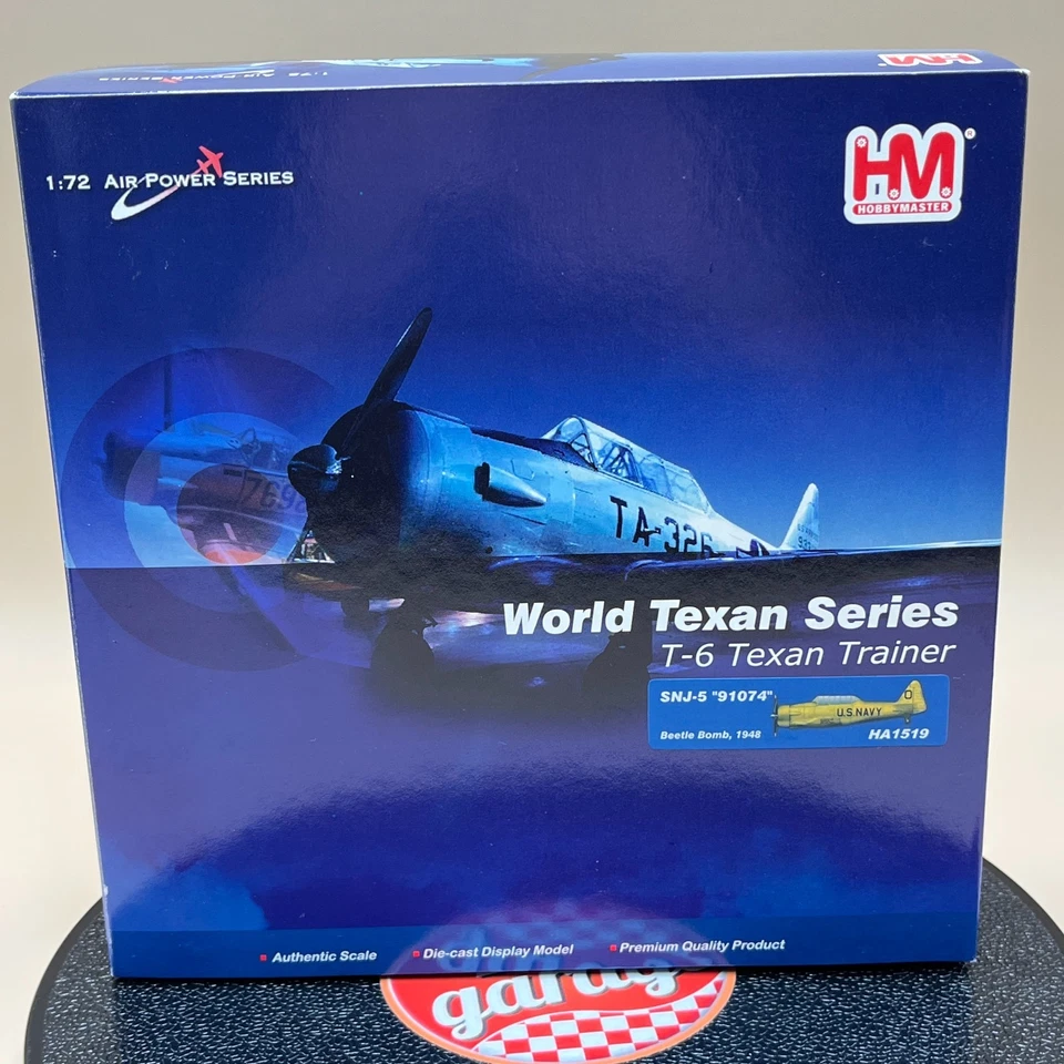 Hobby Master 1/72 SNJ-5 "91074" Beetle Bomb, 1948 T-6 Texan Trainer HA1519 - Image 1 of 4
