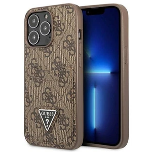 Case Guess GUHCP13LP4TPW Apple iPhone 13 Pro braun/brown Hardcase 4G Triangle Lo - Bild 1 von 8