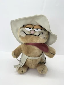 Vintage Plush Garfield Cowboy "Move Over Duke" With Chaps & Hat Toy Dakin 1981 - Picture 1 of 11