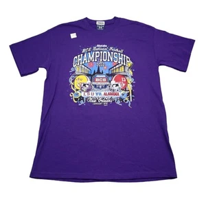 Maglia LSU Tigers Uomo M Viola Tee Campionato 2012 Calcio Blu 84 Grafica - Foto 1 di 16