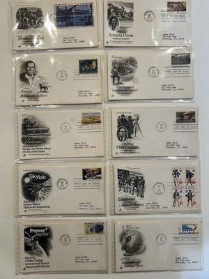 US Postage First Day of Issue Stamped Envelopes From 1973-75 - Lot 0f 20 - Image 1 of 4