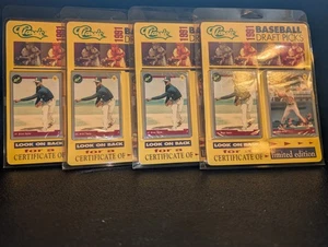 lot of 4 1991 CLASSIC Baseball Draft Picks FACTORY SEALED SET *RG48" - Picture 1 of 12