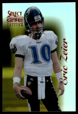 1996 Select Certified Mirror Gold Eric Zeier /35 Ravens #76 *Noles2148* - Image 1 of 2