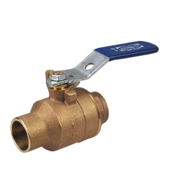 NIBCO 1 1/4" Sweat Solder Full Port Ball Valve S-585-70 NJ8310B - Image 1 of 4