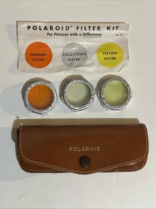 Vintage Polaroid Filter Kit 541 Orange Polarizing Yellow Filters with Case - Picture 1 of 24