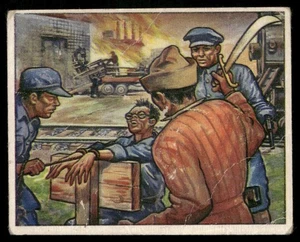 1951 Bowman Red Menace #25 Red Rule In Manchuria - crease - Picture 1 of 2