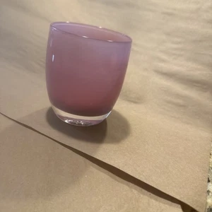 Glassybaby BFF Glas Votivkerzenhalter Rosa Lila Pre-Triskelion - Bild 1 von 6