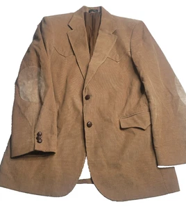 Chaqueta Circle S Dallas Texas Pana Tostada Para Hombre 42L Western - Imagen 1 de 7