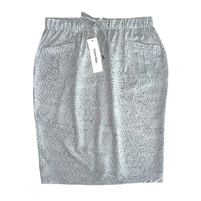 NWT Calvin Klein Grey Lightweight Athetic Sport Pencil Skirt Size Medium - Image 1 of 4