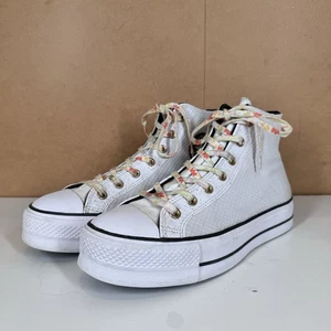 Converse CTAS High Top Lift Plateau Weiß Damen Sneaker Gr. UK 8 EU 41,5 - Bild 1 von 17