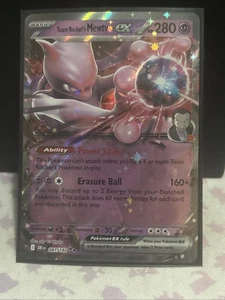 Team Rockets Mewtwo ex 81/182 Destined Rivals Holo Double Rare NM Near Mint - Bild 1 von 1