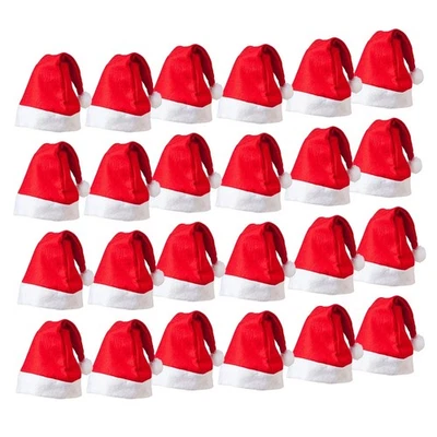 Santa Hat Father Felt Christmas Cap Unisex Xmas Party Wholesale Bulk Lot 1/100x - image 1 of 4
