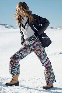Nuevos Pantalones de Esquí FREE PEOPLE Bunny Slope Estampados Talla S - Imagen 1 de 10