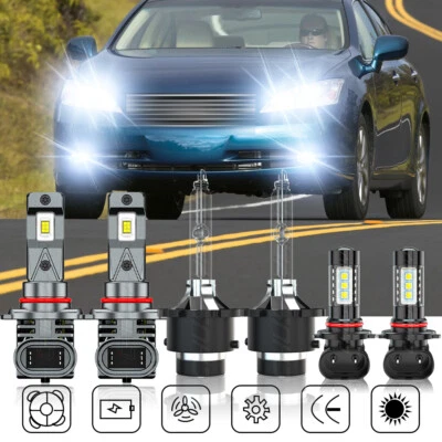6X Headlight Kit High/Low Beam Fog LIGHT Bulbs Fit Lexus ES350 2007-2012 US - Image 1 of 4