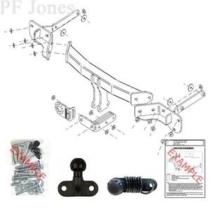 Barra de remolque Tow-Trust para Mercedes Clase B (W245) 2005-2012 - barra de remolque de brida - Imagen 1 de 5