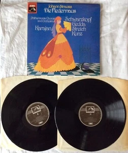 Strauss “Die Fledermaus” Schwarzkopf Karajan 2 LP Gatefold Set HMV EMI (RLS 728) - Picture 1 of 12