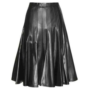 Leather Stylish Women Skirt Black Handmade New Genuine Wear Lambskin Party Soft - Picture 1 of 4