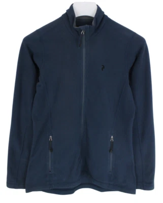 Peak Performance I Wfleece J Sweatshirt Damen M Reißverschluss Hoher Kragen Blau - Bild 1 von 4