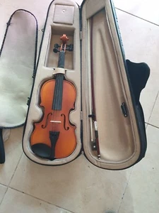 Enrico Student Plus Violin Outfit 1/2 size with carry case in good condition - Picture 1 of 12