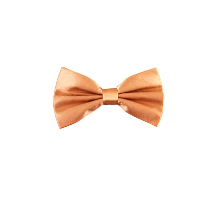 New in box men's silk pre-tied bow tie peach wedding formal prom party - Image 1 of 3