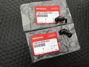 GENUINE OEM HONDA WINDSHIELD WASHER HOOD NOZZLE SET 1990-1997 CIVIC CRX - Picture 1 of 2