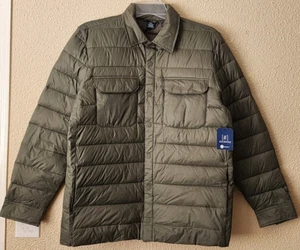 George Men's Green Lightweight Button-Up Puffer Jacket Size M (38-40) BRAND NEW - Picture 1 of 6
