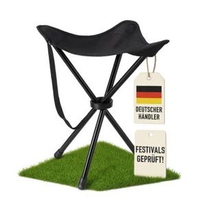Dreibeinhocker faltbar – 550g ultraleichter Camping-Hocker | 3-Bein Klapphock... - Bild 1 von 9
