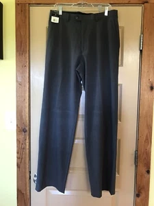 Men’s Claiborne Gray Flat Front Chino Dress Pants Size 34X34 - NWT - Picture 1 of 9