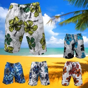 PANTALONES CORTOS DE BAÑO BERMUDA Blanco Verde en XXXL (Tabla de tallas) - Imagen 1 de 8