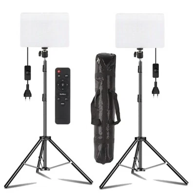 Eloies Bi Color LED Video Soft Light Panel Kit for Studio Photography Video Rec - Image 1 of 4