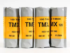KODAK T-MAX 100 • S/W Negativ-Film • Rollfilm • 4 Stck. • Abgelaufen! - Bild 1 von 1