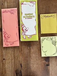 Vintage Current Memo Minders Note Pads Set of 3 Folder Memo Shopping List - Picture 1 of 10