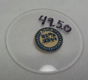 THICK GLASS POCKET WATCH CRYSTAL 21 14/16 REPLACEMENT WATCHMAKER NEW OLD STOCK - Picture 1 of 3
