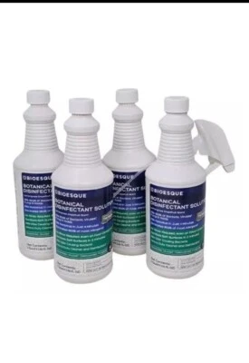 Bioesque Botanical Disinfectant Solution Broad-Spectrum 4/32oz Bottles (1Gallon)