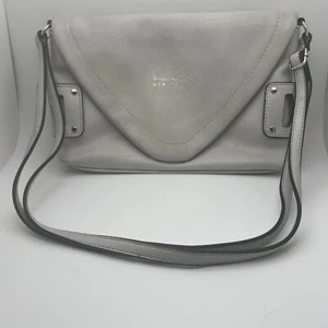 NICOLE MILLER NEW YORK Crossbody Purse Womens Handbag Faux Leather Gray GR19 - Picture 1 of 8
