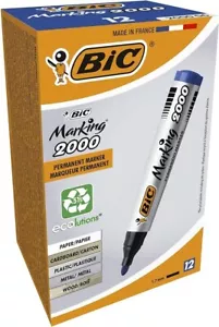 BIC Marking 2000 Permanentmarker Kugelspitze 1,7 mm Linie blau (12er Pack) - 820914 - Bild 1 von 1