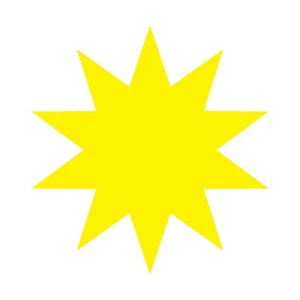 10 Point Star Sticker - Buy 1 Get 1 Free Holiday Star Decal - Picture 1 of 7