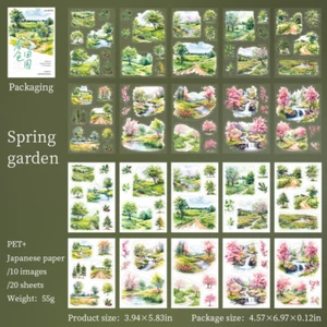 Seasons Scenery Stickers Cottagecore Scrapbook Sticker Journal Album DIY Collage - Picture 1 of 12
