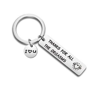 Porte-clés porte-clés Thanks for All The Orgasms pour petit ami/mari/femme cadeau
