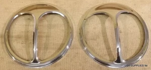 CUBIERTAS CLÁSICAS MINI CROMADAS OJOS DE GATO FAROS - CE-1 - SE VENDEN EN PAREJA - Imagen 1 de 1