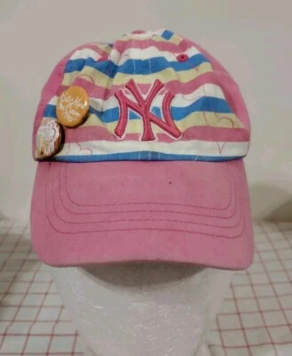 New York Yankees MLB Cap Hat Pink Toddler Kids 1-3 Adjustable Fan Favorite  - Image 1 of 4