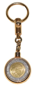 Joannes Pavlvs II Pont. Max Citta del Vaticano John Paul II Pope Coin Key Ring - Picture 1 of 5