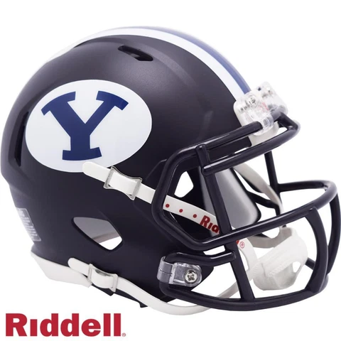 BYU Cougars Navy Mini Speed Replica Helmet [NEW] NCAA Miniature Desk Office Cover