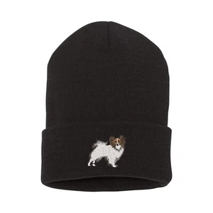 Gorro bordado perro mariposa, sombrero gorro bordado perro mariposa - Imagen 1 de 2