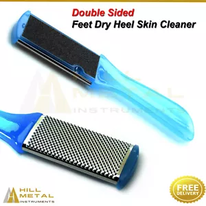 Feet Heel Grater Dead Skin Remover Callus Cleaner Double Sided Foot File - Picture 1 of 4